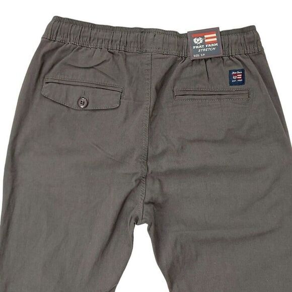 Phat Farm Jogger Pants Mens Small Gray Stretch Tapered Lightweight Activewear - Picture 5 of 10